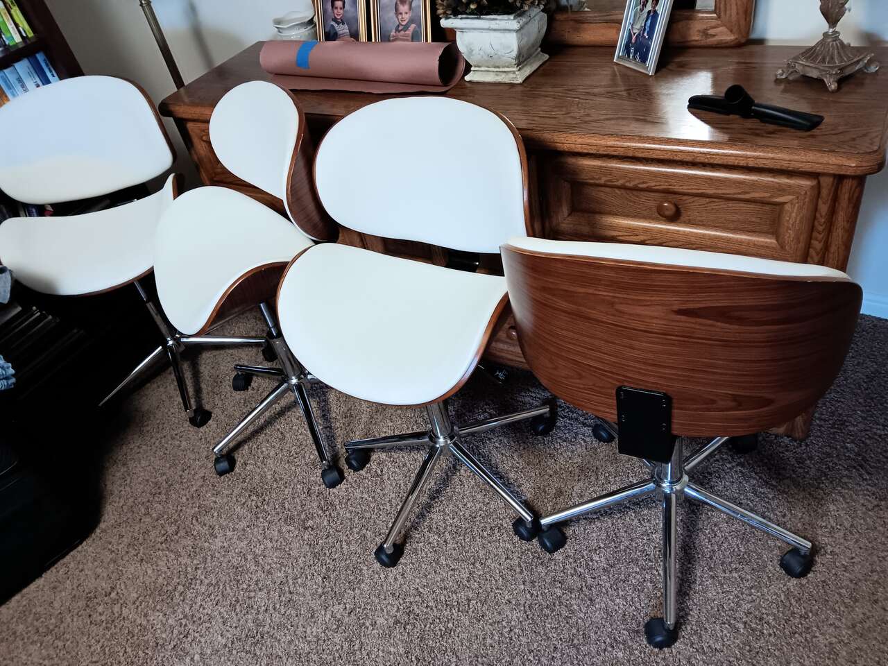 Wood and leather bar stools Furniture