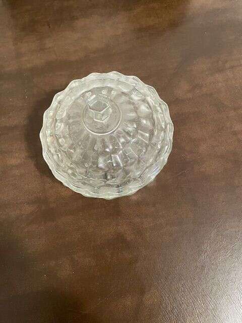 Glass crystal round Bowl- Candy Dish