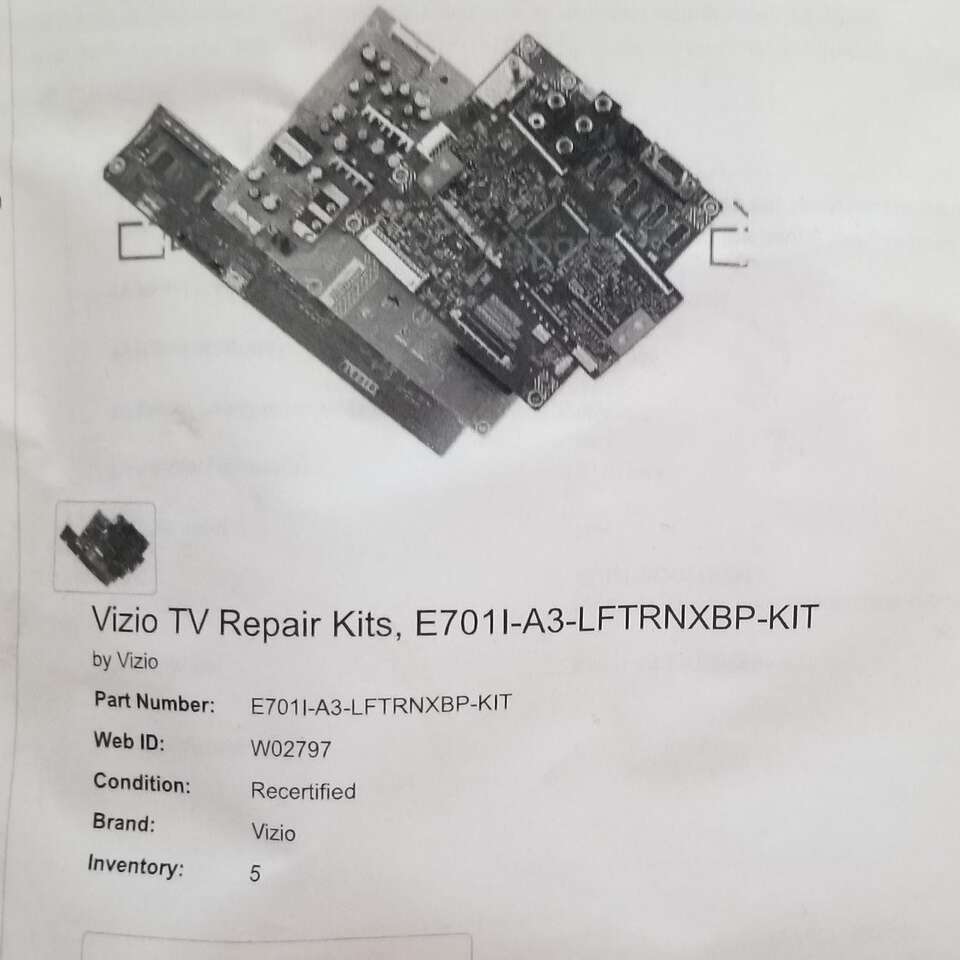 Vision TV repair kit