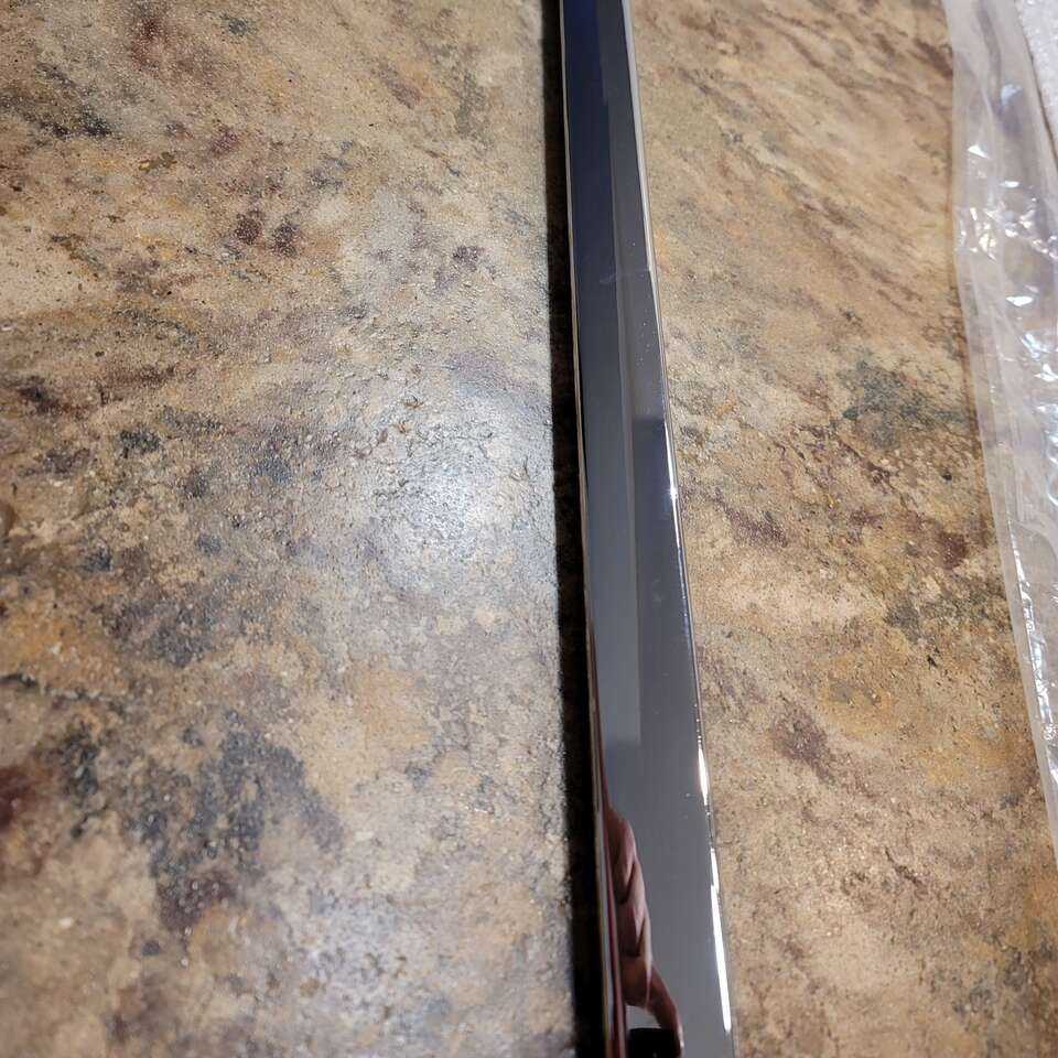 71-73 Mustang Hood Molding Chrome