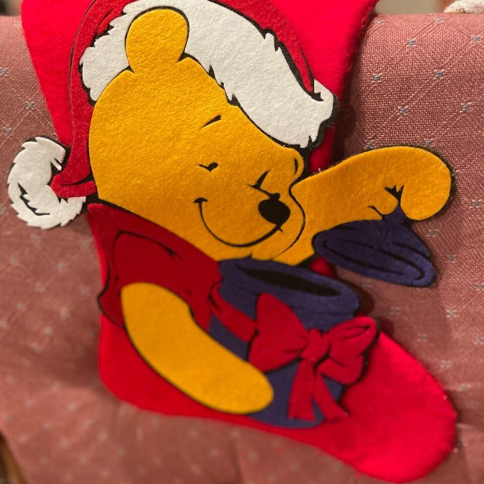 Disney Winnie the Pooh stocking. Chistmas is close