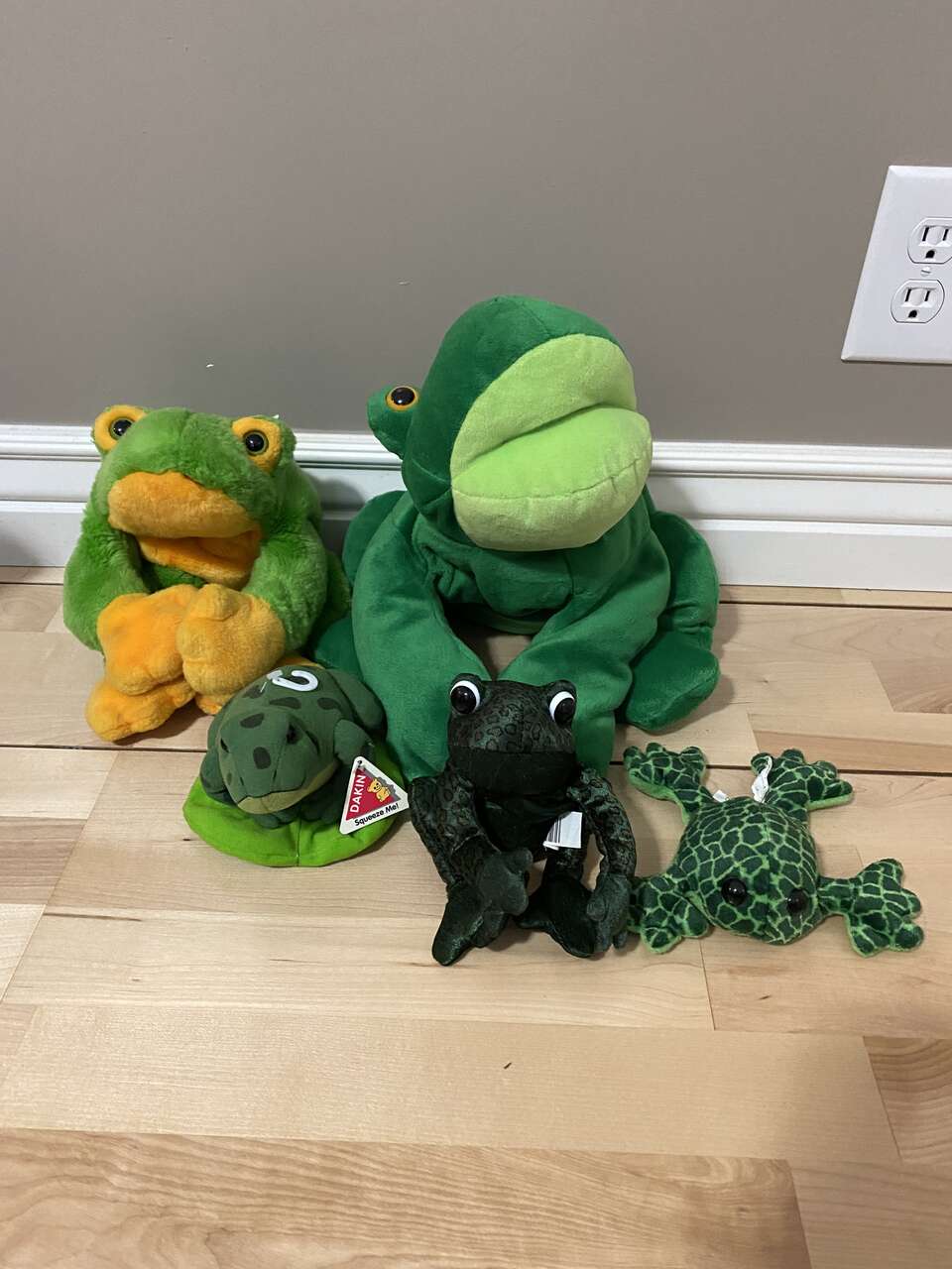 Frog stuffed animal collection
