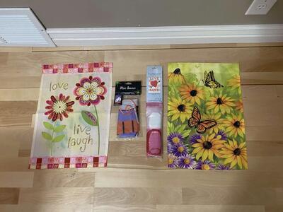 Spring & Summer Garden flags / Halloween & Valentines flags