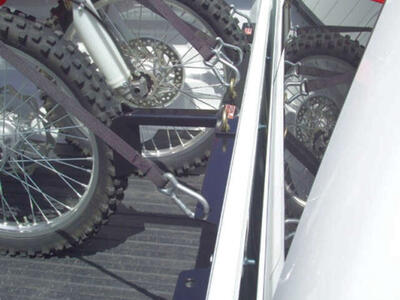 Motorcycle Tie-Down Rack for Pickups-High Roller 58" Full-Size Pickup Bed Bar - HR501-10