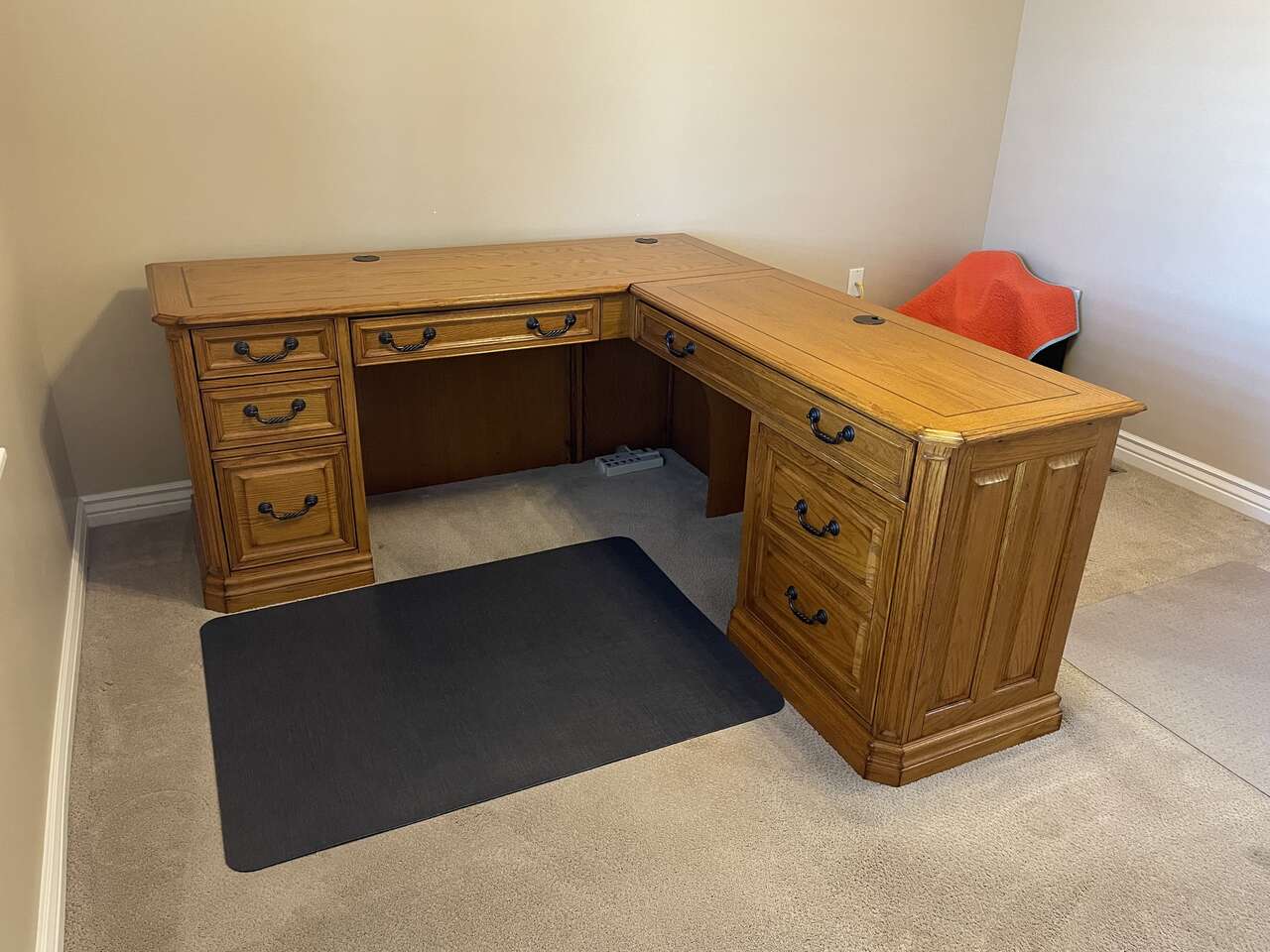 Lshaped Wood Computer Desk Furniture