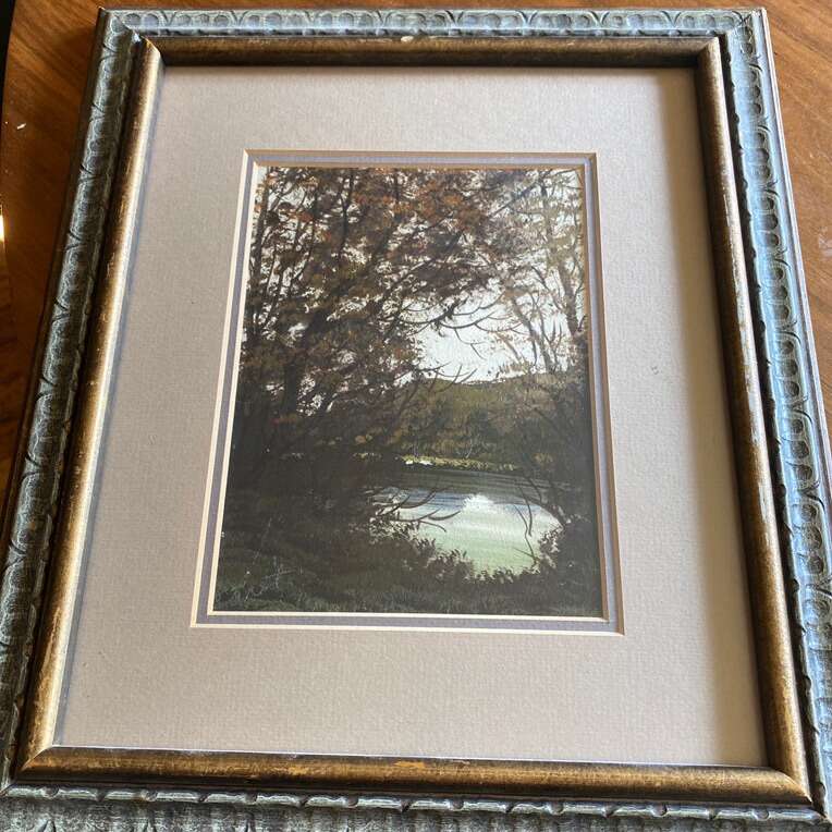 French Eduard Caret Landscapes Oil On Board