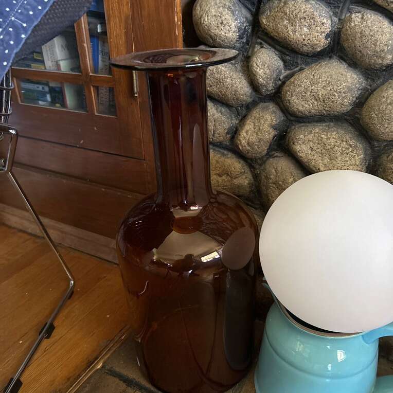 MCM Holmegaard Otto Breuer Danish Amber Art Glsss