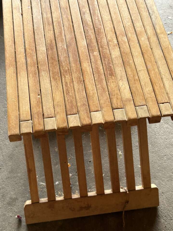 vintage Minimalist Folding Table STool Really nice