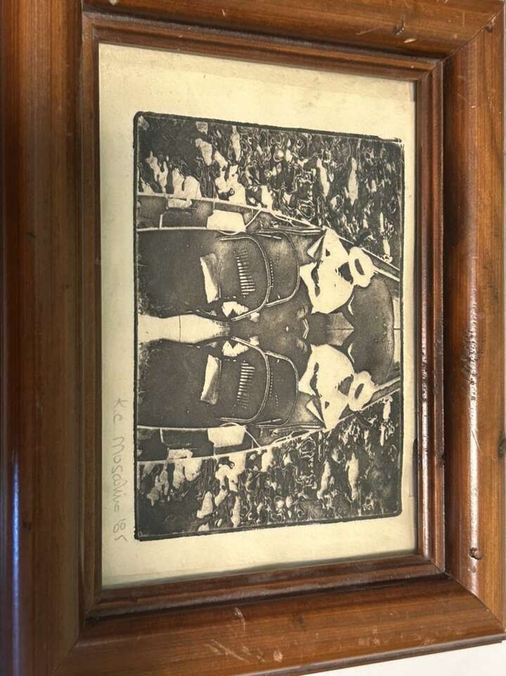 K.C. Muscolino black and white Art fram from his 1985 MFA show