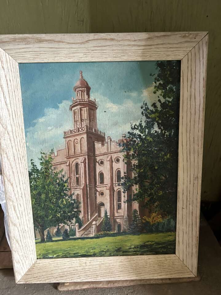 St. George Temple Original Oil painting