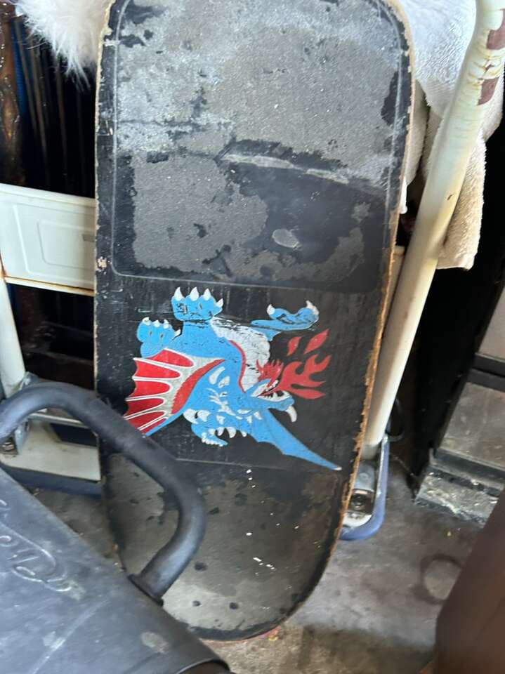 VIntage Skateboard Deck Dragon