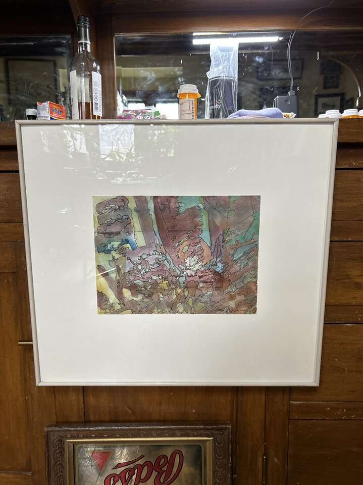 Utah Artist Arthur Adelmann Mix Media Painting