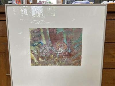 Utah Artist Arthur Adelmann Mix Media Painting