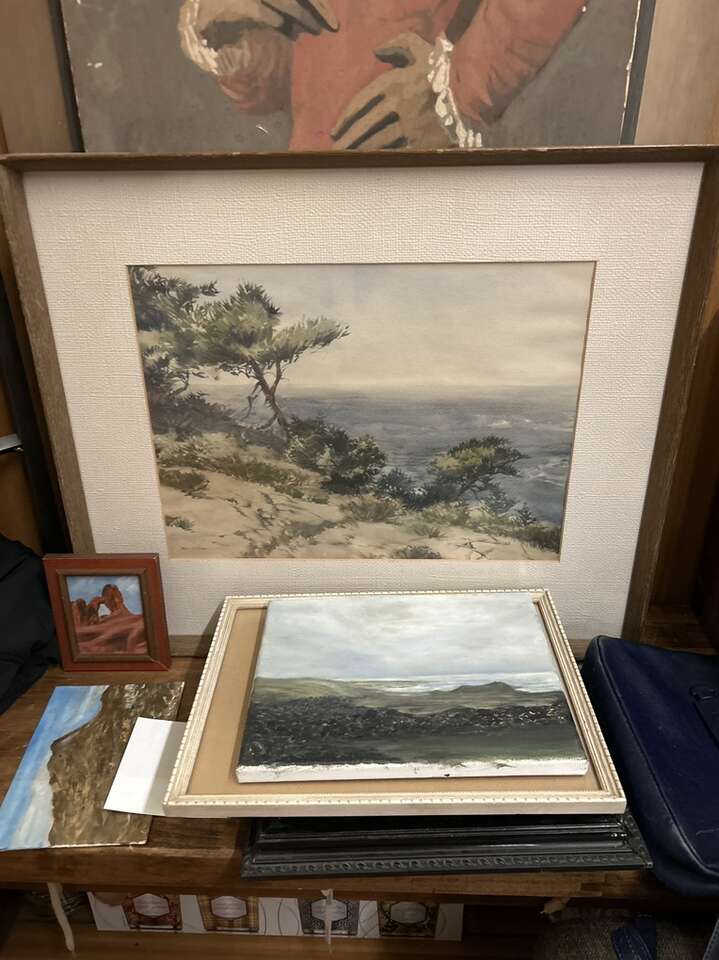 Beautiful Oregon Cost Watercolor Painting. Signed