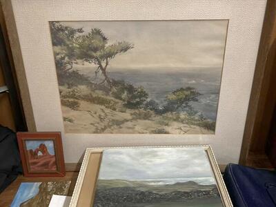 Beautiful Oregon Cost Watercolor Painting. Signed