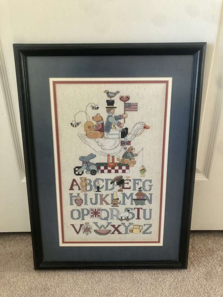 Hand Made Cross Stitch Needlepoint Art Decor