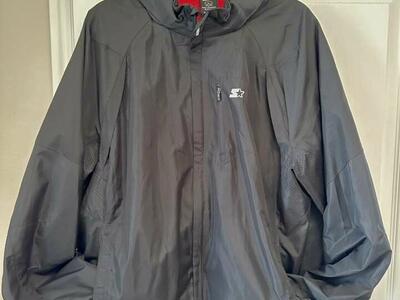 Size Large Starter Full Zip Hooded Wind Jacket