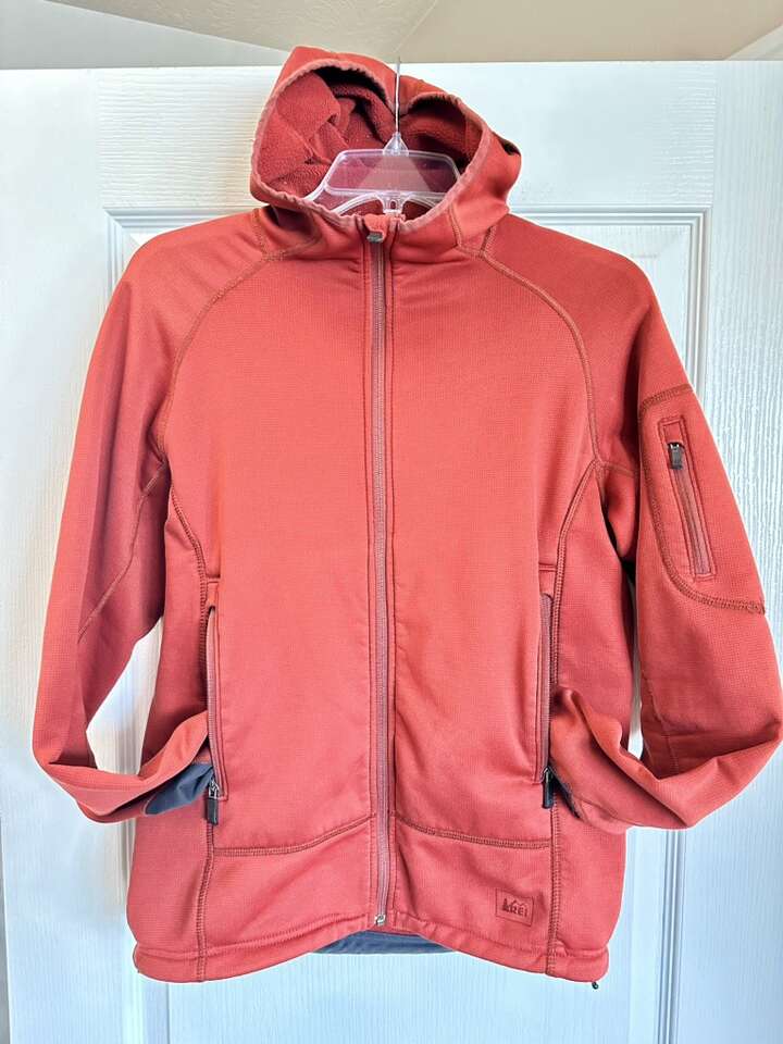 Mens S REI Full Zip Hooded Soft Jacket Hoodie