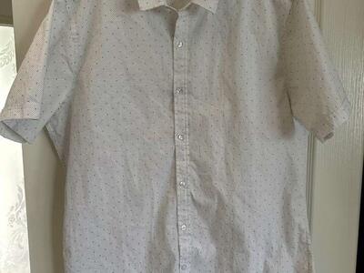 Mens XL Six Lincoln New York Woven Button Shirt