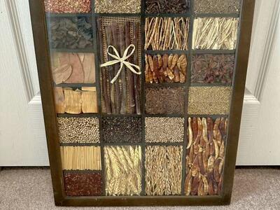 Hand Made Real Spice Collage Wall Art Picture