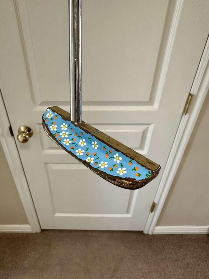 Vintage Calico Gal O Brass Golf Putter Golf Club
