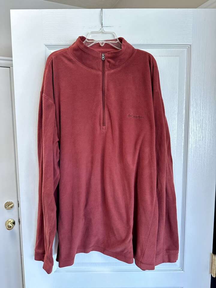 Mens 2XL Columbia 1/4 Zip Fleece Pullover Sweater