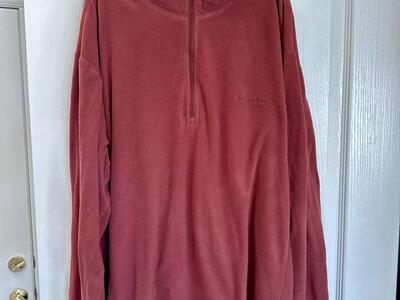 Mens 2XL Columbia 1/4 Zip Fleece Pullover Sweater