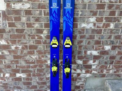 192 cm 2018 Salomon QST 118 Skis W/Bindings