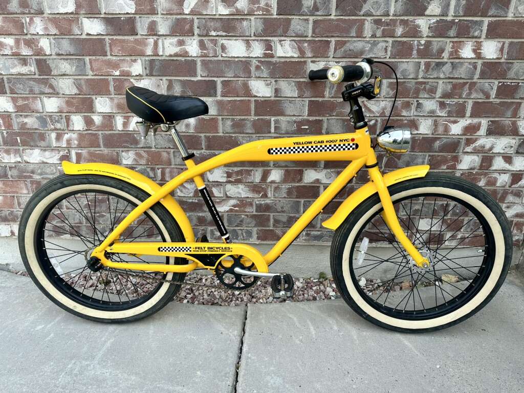 2007 Felt Taxi Cab Stretched Beach Cruiser Bike