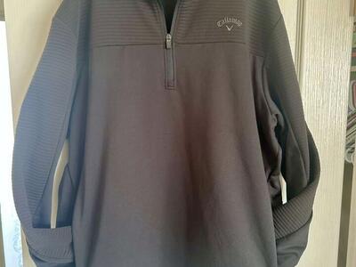 Mens XL Callaway Ribbed 1/4 Zip Pullover Jacket