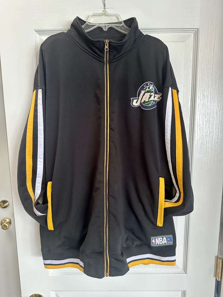 Mens XL NBA Utah Jazz Full Zip Track Jacket