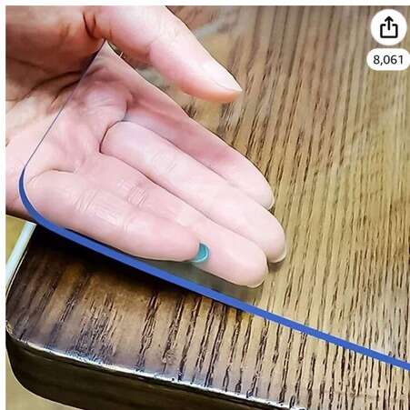 New! 36x72. Clear Table Protector For Wood Table