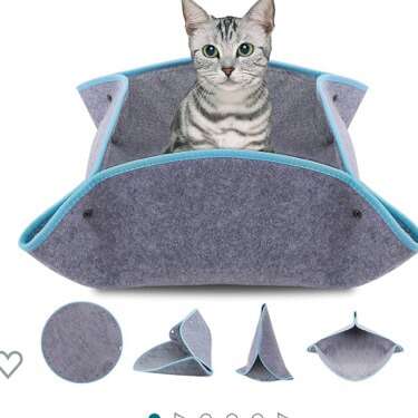 New! Felt Cat Bed Portable. 5 Available.