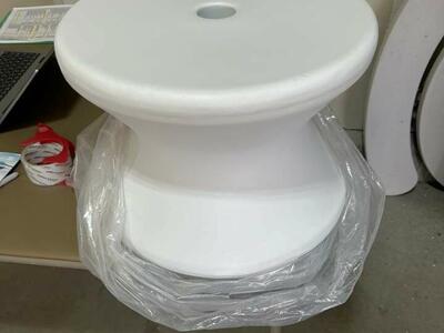 Dual Umbrella Base For Pool And Side Table