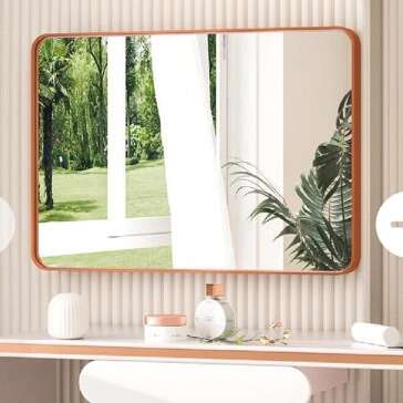 Brand New! 36x24 Rose Gold Bathroom Mirror