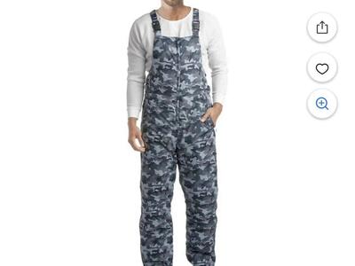 Mens Snowbib Snow Pants Overalls - Small - New!