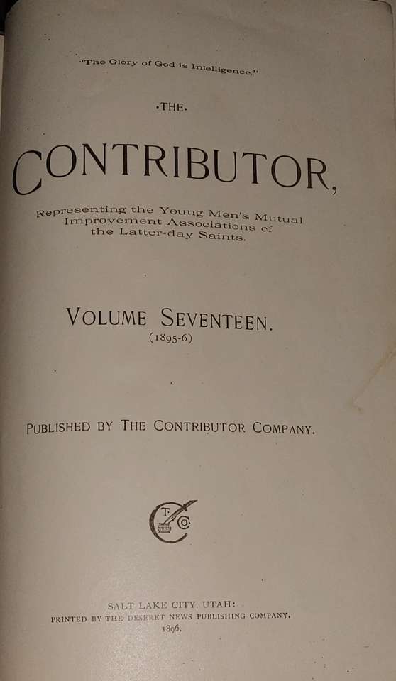 The Contributor vol 17 1896 3/4 leather