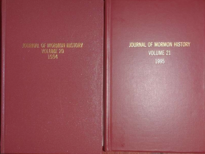 Journal of Mormon History Mormon History Association 1994-95