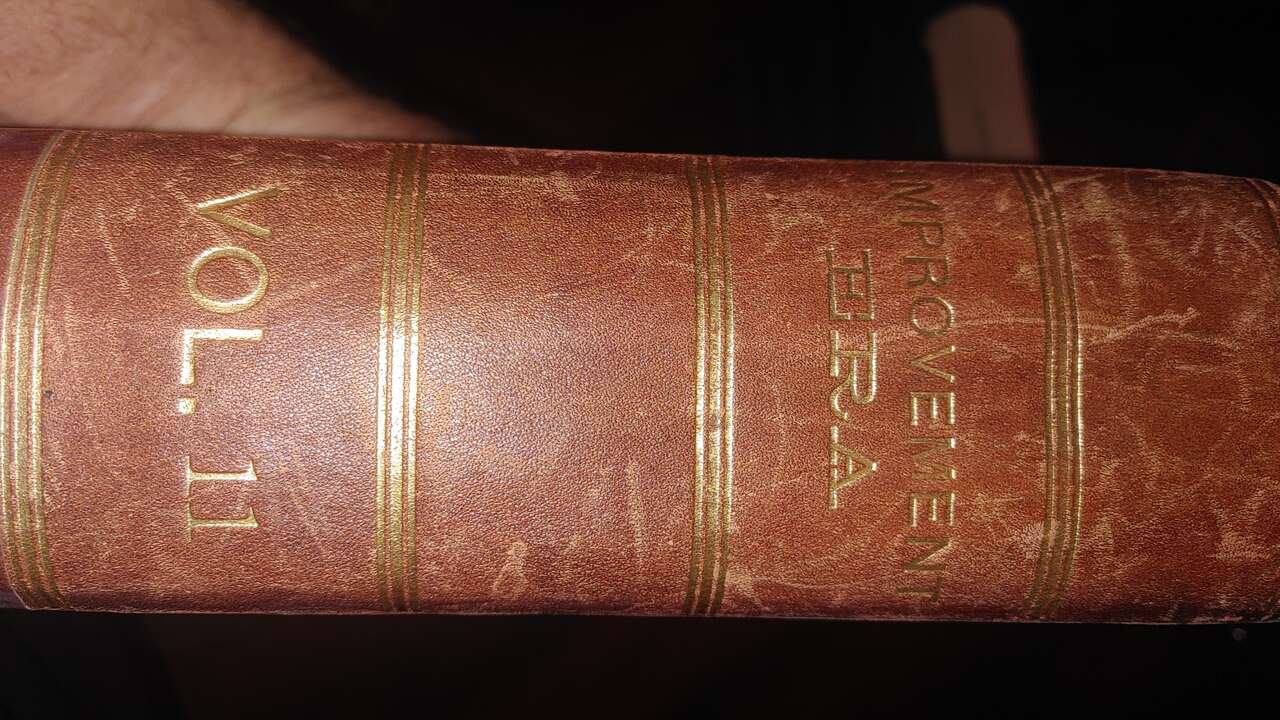 Improvement Era vol 11 1908 leather