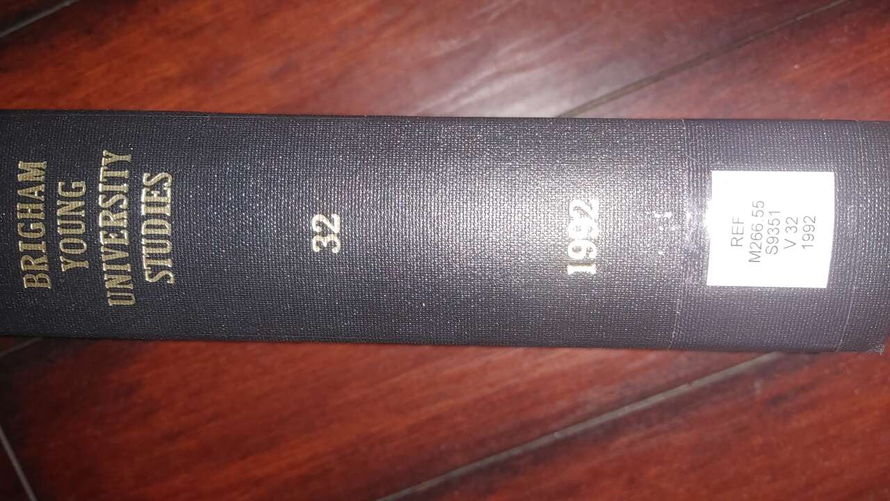 Brigham Young University Studies 1992