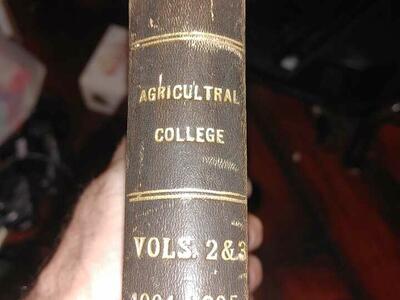 Student Life Agricultral College vols 2 and 3 1904-1905