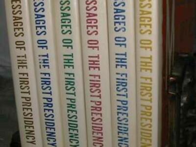 MESSAGES OF THE FIRST PRESIDENCY 1-6