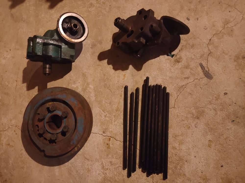 Oil pumps, damper push rods