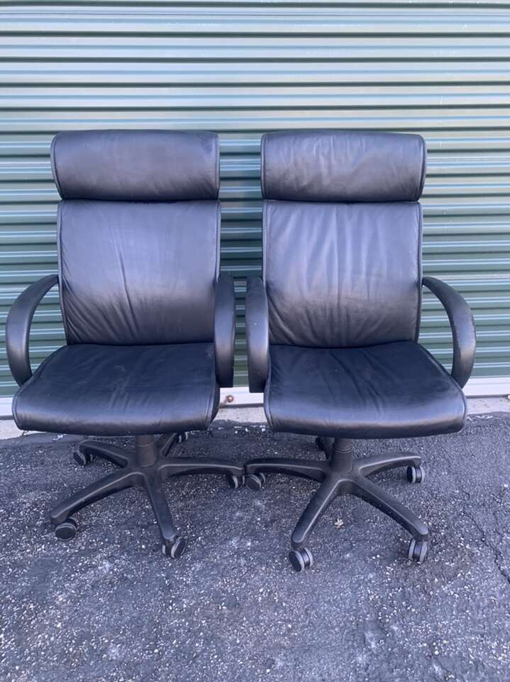 HIGH QUALITY STEELCASE CHAIRS LEATHER