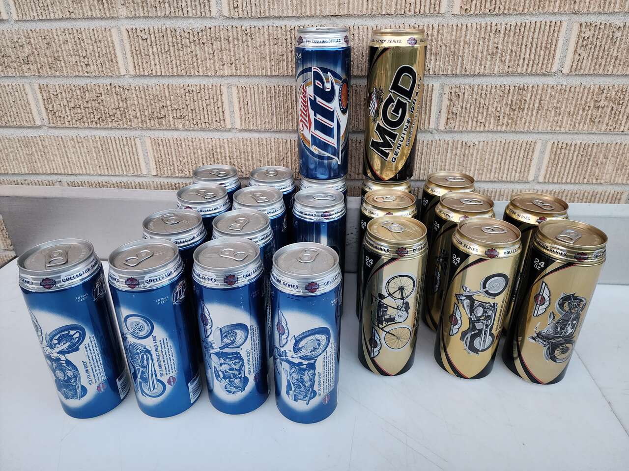 Miller/Harley Davidson Unopened Beer Cans