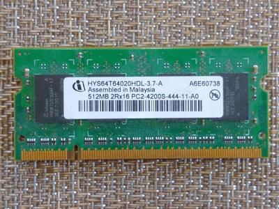 Hynix laptop 512MB RAM PC2-4200S-444-11-A0