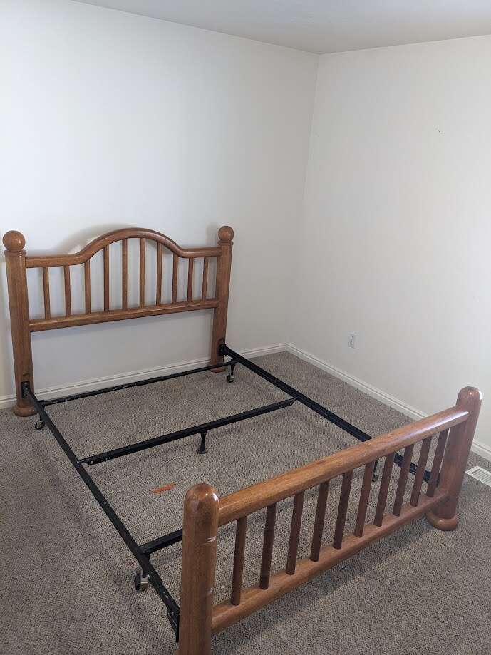 Queen bed frame. Furniture
