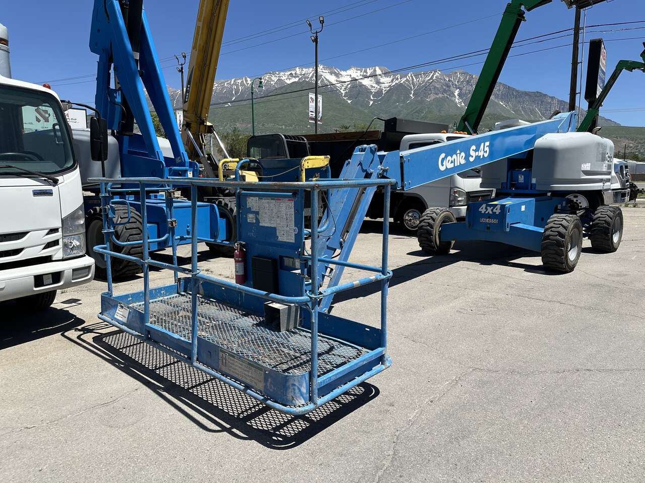 Aerial Boom Lift 2017 Genie S45 4x4 45' Platform with Jib Diesel Manlift Telescopic