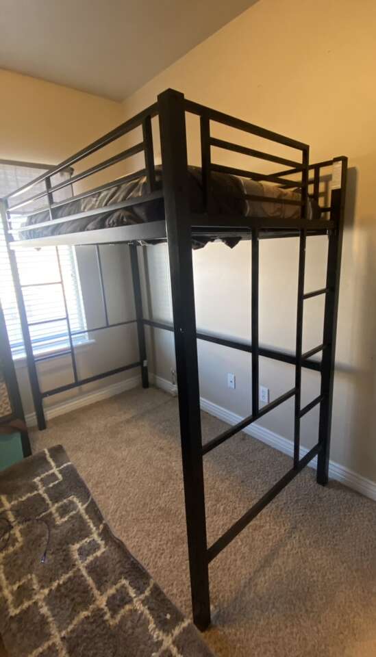 Twin Metal Loft Bed Furniture