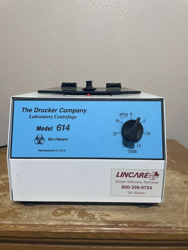 The Drucker Company Laboratory Centrifuge Model 614L